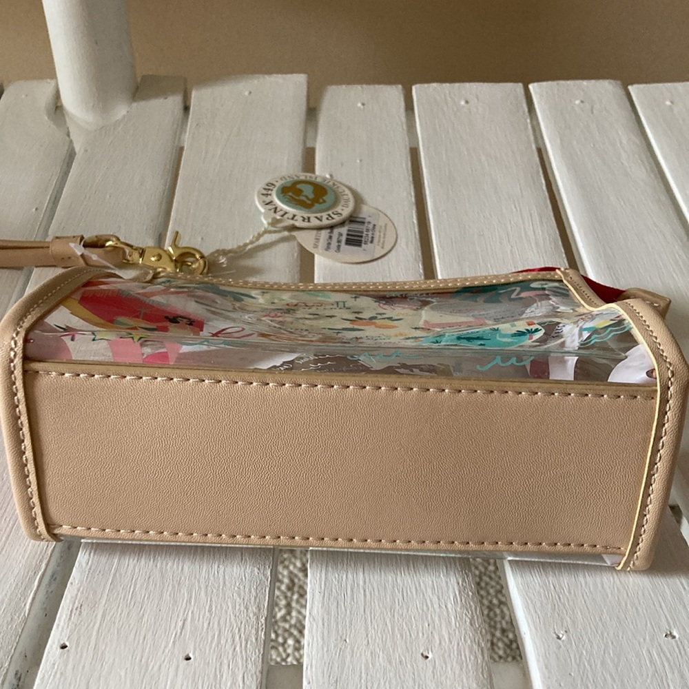 🎈SOLD SPARTINA 449 FLORIDA CLEAR BEACH Wristlet Greetings From Maps Collection - Picture 6 of 16